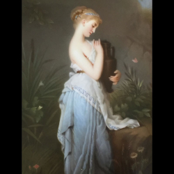 KPM Porcelain Berlin Plaque A Scene of the Maiden Holding a Water Jag