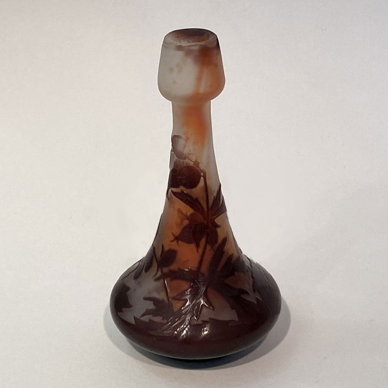 Emile Galle Small Nice Formed Cameo Glass Vase