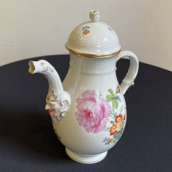 KPM Berlin Porcelain Tea for One Hand Painted  with Floral Bouquets
