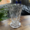English Tuda Glass Jug Intaglio Cut with Flowers and Foliage by Jack Lloyds