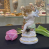 Meissen Porcelain Figure of Cupid Pressing Hearts Together