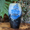Emile Galle Cameo Glass Vase decorated with Foxglove