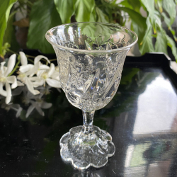 Thomas Webb & Sons Rock Crystal set of 6 wine glasses