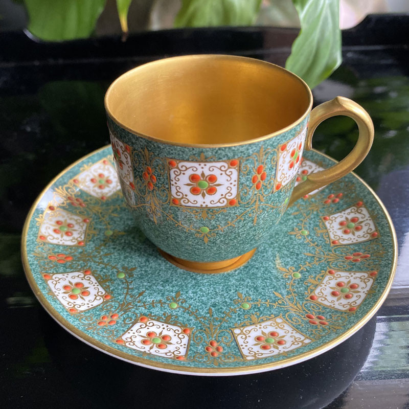 ヴィンテージ】ROYAL WORCESTER デミタス C&S Royal Worcester ヴィンテージ】ROYAL WORCESTER デミタス C&S Royal Worcester
