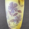 Emile Galle Cameo Glass vase decorated with flowers