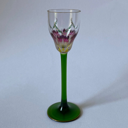 Theresienthal Enamelled Liqueur Glass decorated...