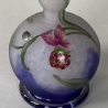 Daum Nancy Cameo and Enameled Glass Orchid Vase