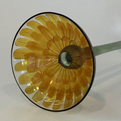 Fritz Heckert Flower Form Enameled Liqueur Glass