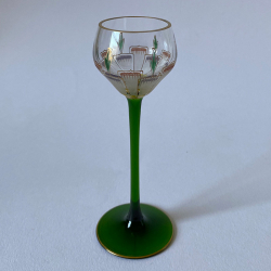 Theresienthal  Enamelled Liqueur Glass with...