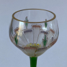 Theresienthal  Enamelled Liqueur Glass with floral pattern