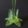 Richardson & Sons Victorian Vaseline Uranium Glass Tulip Formed Vase