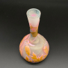 Emile Galle Cameo Glass Vase decorated with Poppy flowers, leaves, and buds