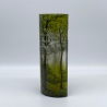 Daum Nancy Cameo and Enamelled Glass Summer Landscape Vase