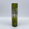 Daum Nancy Cameo and Enamelled Glass Summer Landscape Vase