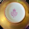 Royal Worcester Porcelain Demitasse Cup & Saucer Hand Painted Flowers