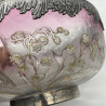 Verrerie D'Art Lorraine Cameo and Enamelled Glass Lily of the Valley Bowl