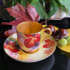 Royal Worcester Porcelain Demitasse Cup & Saucer Hand-painted by  Kitty Blake