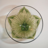Fritz Heckert Green Tulip Formed Wine Glass