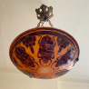 Le Verre Francais Cameo Glass Plafonnier Decorated with Scarabs