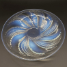 Rene Lalique Clear and Opalescent Glass Fleuron ouverte Coupe