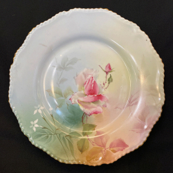 Royal Worcester Porcelain part Dessert Service Hand-painted English Roses