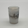 Daum Nancy Miniature Liqueur Glass Painted with Dutch landscape