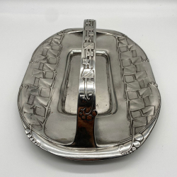 Liberty & Co Pewter Cake Tray with a Handle Designed by  Archibald Knox