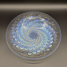 Rene Lalique Opalescent and Clear Glass Volutes Coupe Ouverte