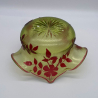 French Art Nouveau Cameo Glass Bowl Decorated with Flowers and Foliage