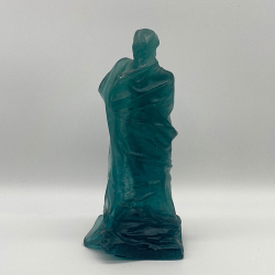 Daum Nancy Pate-De-Verre Sculpture, the young maiden standing