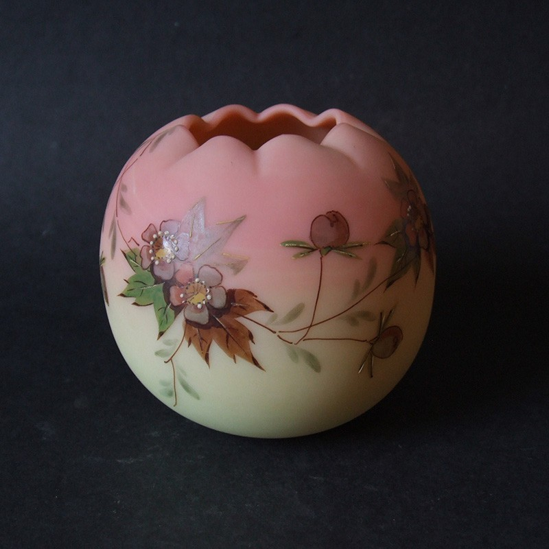 Thomas Webb & Sons Queens Burmese Glass Posy Vase