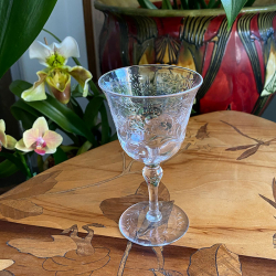 Thomas Webb & Son set of Four Intaglio Cut Drinking glasses