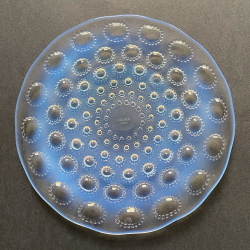 Rene Lalique Clear and Opalescent Glass Asters Plates