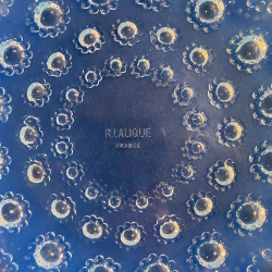 Rene Lalique Clear and Opalescent Glass Asters Plates