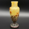 Daum Nancy Cameo and Enamelled Glass Vase decorated with Crocosmia