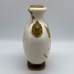 Royal Worcester Porcelain Aesthetic Movement Old Blush Ivory Vase