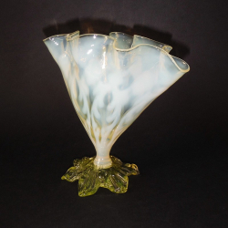 John Walsh Walsh Vaseline Glass Vase