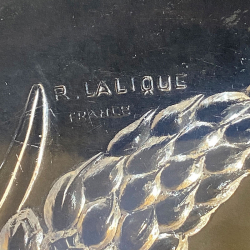 Rene Lalique Clear and Opalescent Glass Veronique Coupe