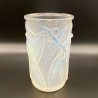 Rene Lalique Clear and Opalescent Glass Laurier Vase