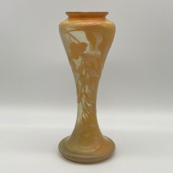 Emile Galle Early Cameo Glass Wisteria Vase