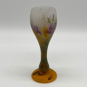 Daum Nancy Cameo and Enamelled Glass Small Vase Decorated with Freesias