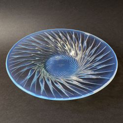 Rene Lalique Clear and Opalescent Glass Algues Coupe