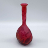 Emile Galle Bulbous Body with Long Neck Cameo Glass Vase