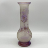 French Art Nouveau Acid Etched Overlaid Cameo Glass Vase
