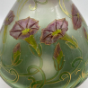 French Art Nouveau Cristalleir de Pantin Enamelled Glass Large  Vase