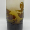 Emile Galle Acid Etched Overlaid Glass Water Scene Vase