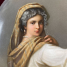 KPM Berlin Porcelain Plaque Depicting a Young Maiden Looking Back