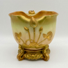 Royal Worcester Porcelain Aesthetic Movement Jardinière with Water Lilies