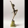 Art Deco Josef Lorenzl Cold Painted Bronze Figure Dancer