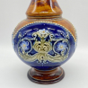 Royal Doulton Lambeth Stoneware Vase, Decorated with Stylish Floral Motif